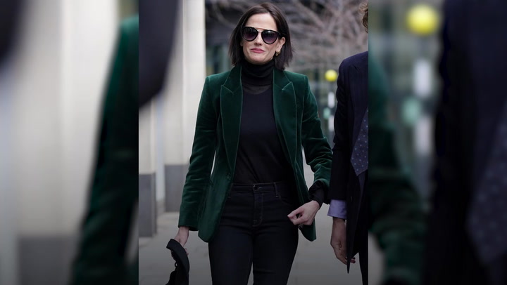 Bond girl Eva Green arrives at court to give evidence in battle over collapsed film