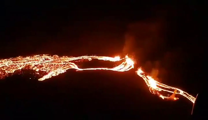 Erupción en Islandia: las impactantes imágenes de ríos de lava cerca de Reikiavik
