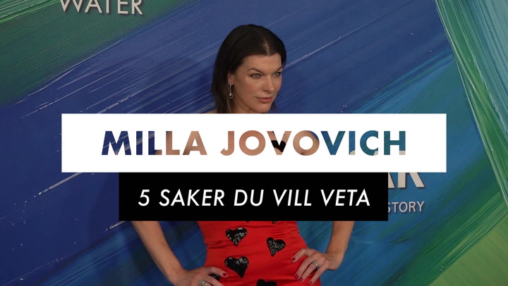 5 saker du vill veta om Milla Jovovich