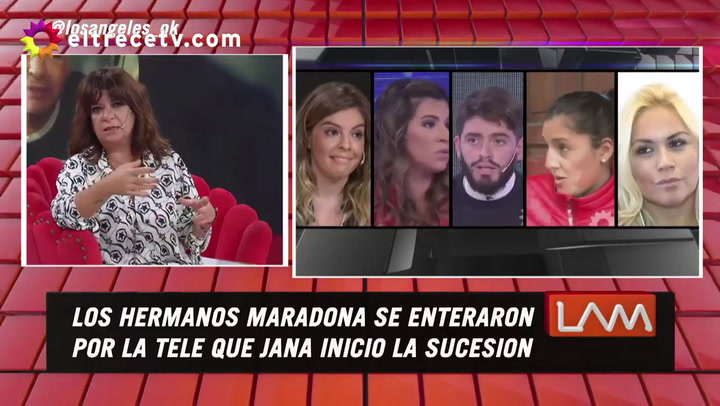 Jana Maradona mostró su preocupación por los regalos que le hicieron a su padre en el velorio