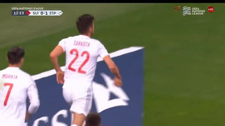 El gol del triunfo de España sobre Suiza