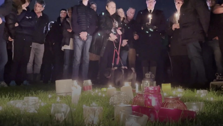 Hundreds of people attended a candlelit vigil in memory of David Amess
