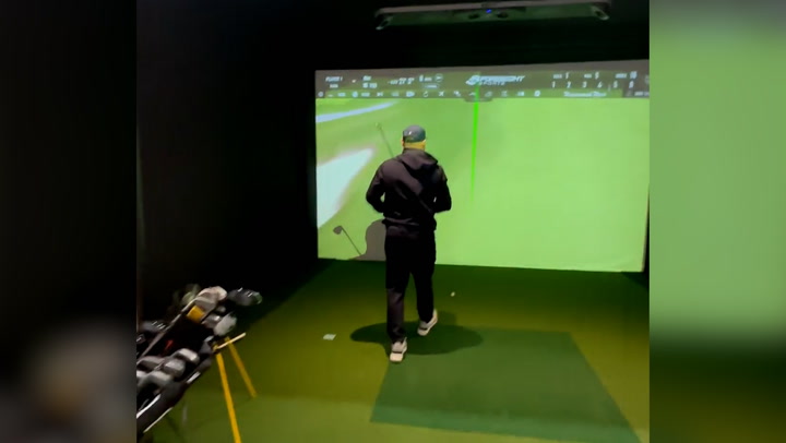 Coleen Rooney gives peek at Wayne's man cave complete with £15k golf simulator and bar
