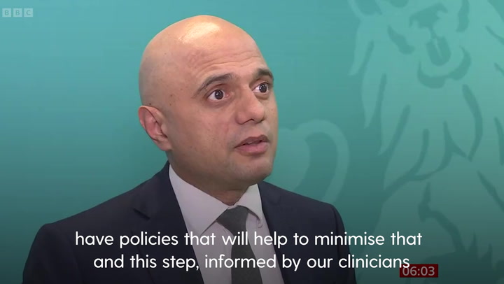 Sajid Javid announces Covid self-isolation period cut from 10 days to seven