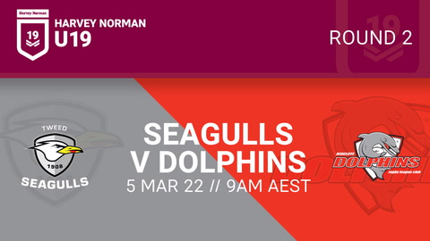 Round 2 - Tweed Seagulls U19 vs Redcliffe Dolphins U19