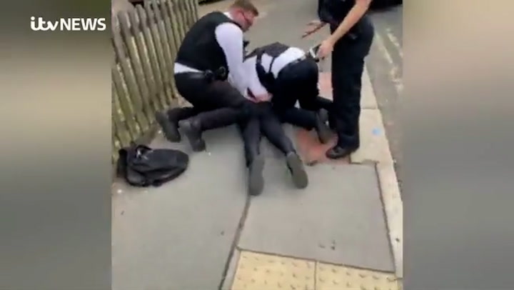 14-year-old handcuffed and thrown to the floor by police