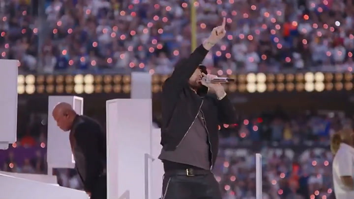 La presentación de Eminem en el Super Bowl