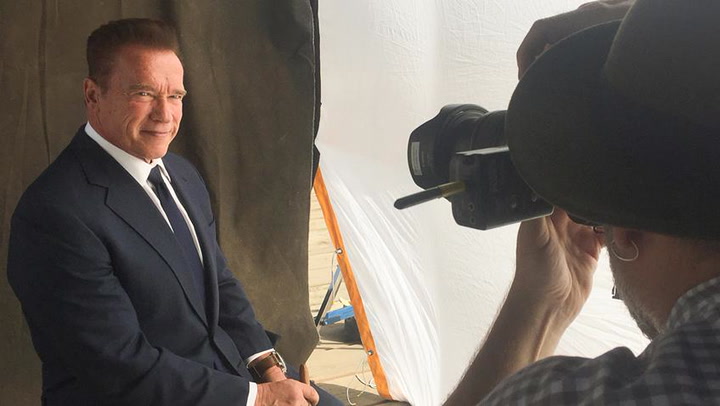What Did Arnold Schwarzenegger Bring to His Cover Shoot?