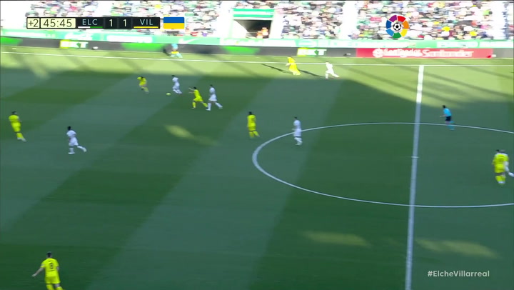Gol de Pere Milla (p.) (2-1) en el Elche 3-1 Villarreal