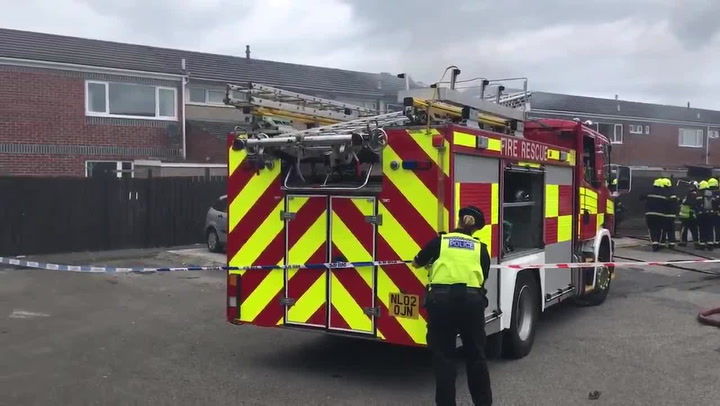 Fire destroys Redcar family home after neighbours hear 'two loud bangs ...