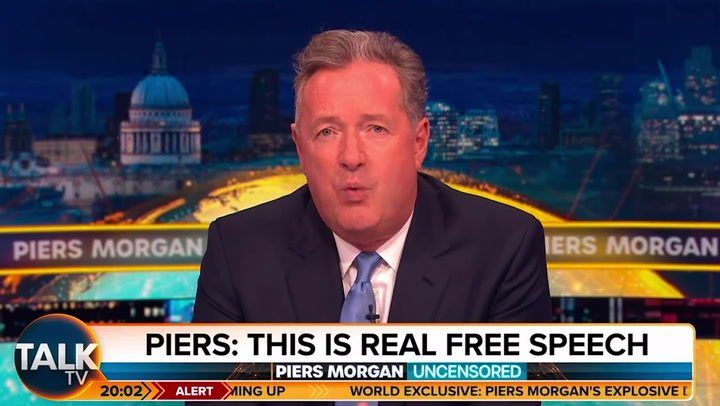 Piers Morgan launches Uncensored show to 'cancel cancel culture'
