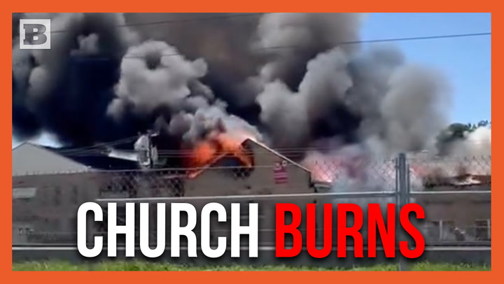 Abandoned Church in Dallas Goes Up in Flames