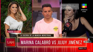 Sofía "Jujuy" Jiménez y Marina Calabró tuvieron un durísimo cruce al aire en LAM