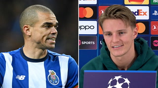 Odegaard praises Porto defender Pepe for longevity: ‘Respect to him’