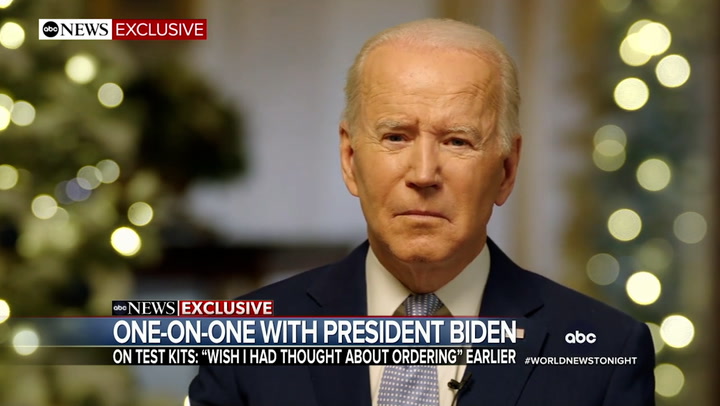'Nothing's been good enough': President Biden on lack of testing kits