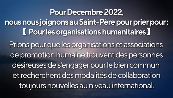 Decembre 2022 - Pour les organisations humanitaires