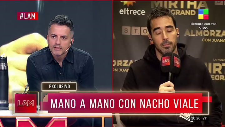 Nacho Viale brindó una entrevista en vivo a LAM y habló de la vuelta de Mirtha Legrand