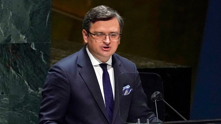 Watch live as Ukraine’s foreign minister discusses criminal tribunal over Ukraine crisis