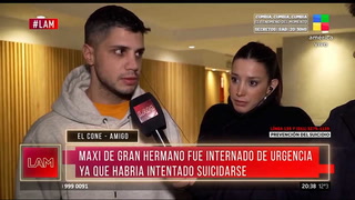 El “Cone” y Juliana hablaron sobre la internación de Maxi Guidici