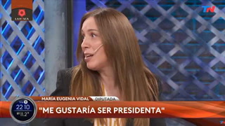 María Eugenia Vidal: "Me gustaría ser Presidenta"