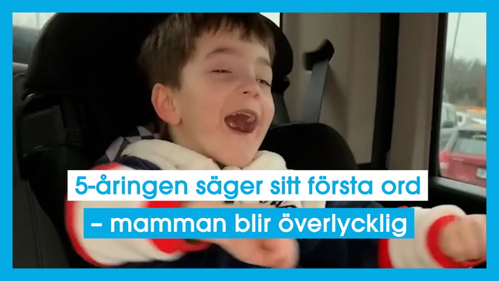 5-åringen säger sitt första ord – mamman blir överlycklig