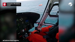 Rescate en alta mar: Prefectura evacuó a un tripulante cerca de Comodoro Rivadavia