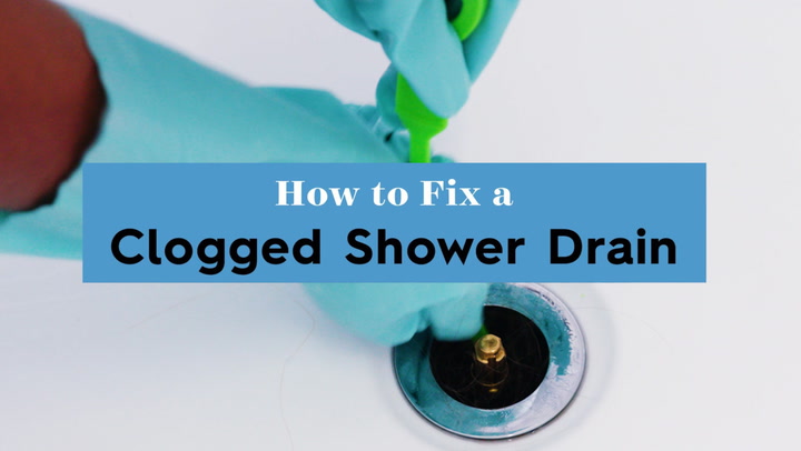 What can you use in your home to unclog a shower drain full of