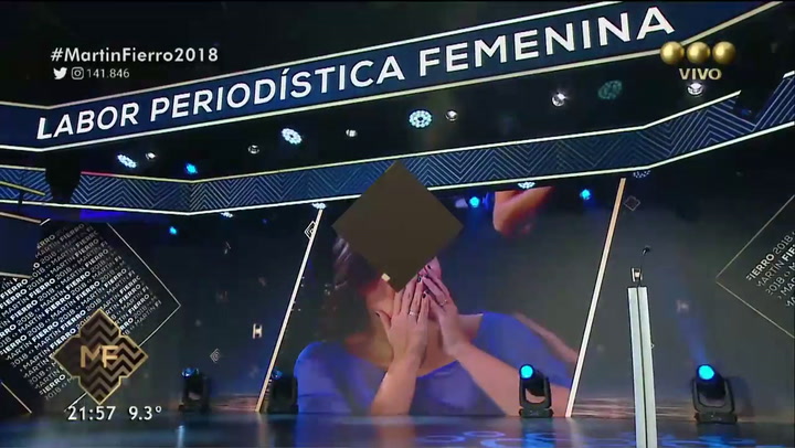 Mariana Contaresi gana el Martín Fierro a la mejor labor periodística femenina - Fuente: Telefe