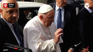 El Papa Francisco fue dado de alta y abandonó el hospital Gemelli de Roma