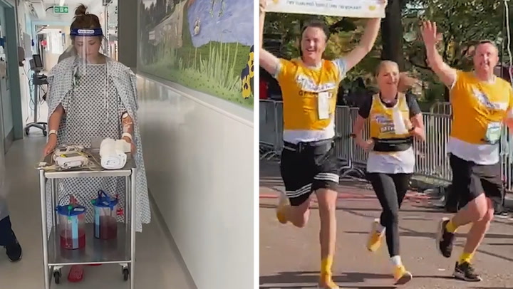 Woman with cystic fibrosis runs half marathon after life-saving transplant