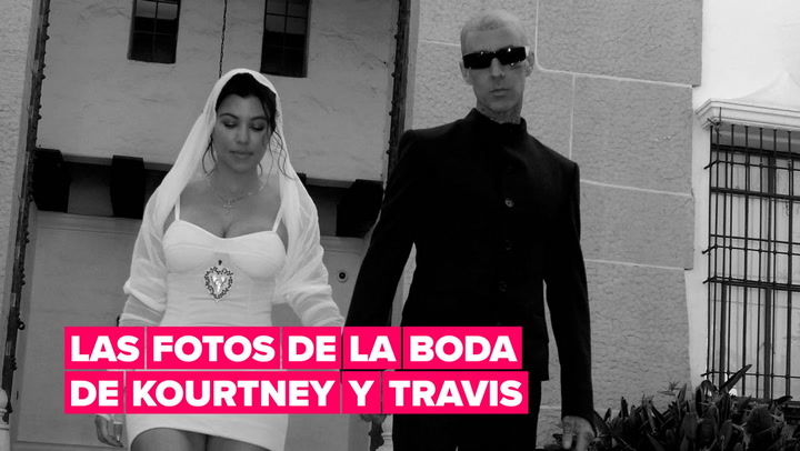  Es oficial: Kourtney Kardashian y Travis Baker son marido y mujer