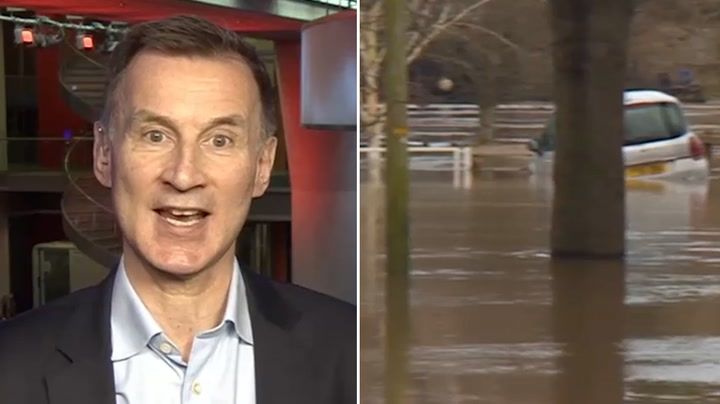 Jeremy Hunt States Flood Defenses Will Become 'Priority' Once Inflation Has Come Down