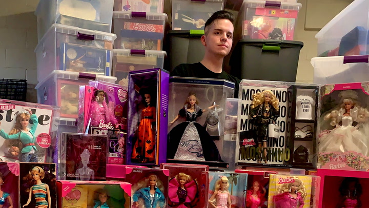 Man spends £30,000 on massive Barbie collection and now owns 600 dolls