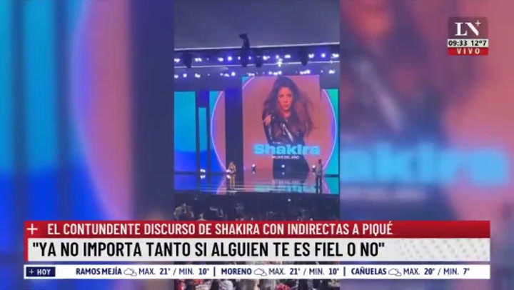 El discurso de Shakira tras recibir el premio