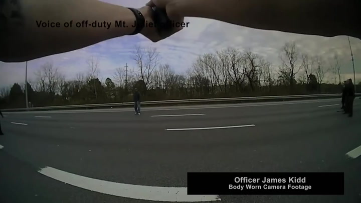 Nine police officers shoot 37-year-old man walking on Nashville interstate