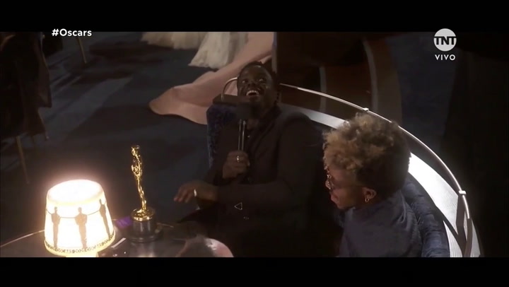 Glenn Close bailando en los Oscars