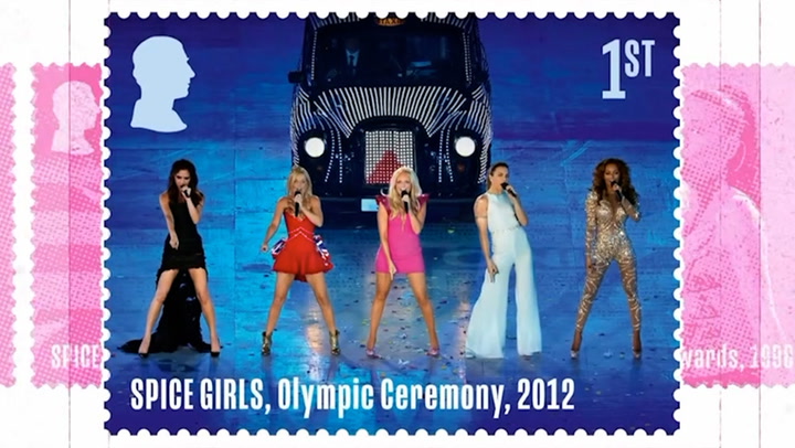 Spice Girls star on Royal Mail stamps for 30th anniversary