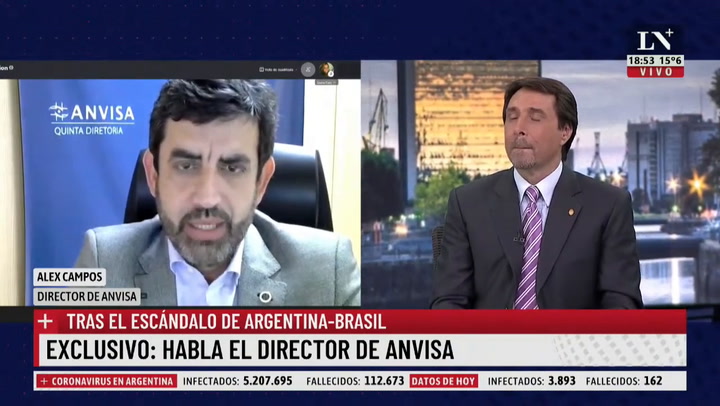 Exclusivo:  habla el director de Anvisa tras el escándalo de Argentina - Brasil.