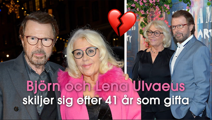 Björn och Lena Ulvaeus skiljer sig efter 41 år som gifta