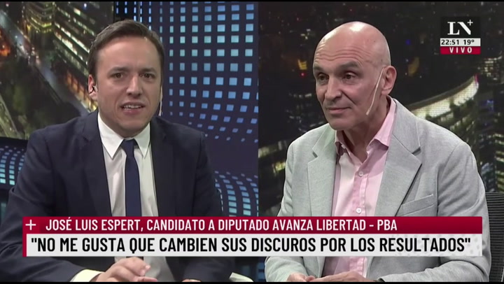 José Luis Espert insistió en una reforma laboral y criticó a Cristina Kirchner