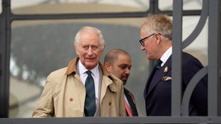 King smiles on visit to Queen Elizabeth II’s favourite horse show