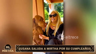Susana Giménez saludó a Mirtha Legrand por su cumpleaños