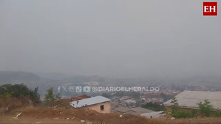 Tegucigalpa escondida por densa capa de humo