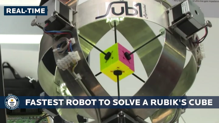 El más rápido: un robot resuelve el cubo Rubik en menos de 1 segundo