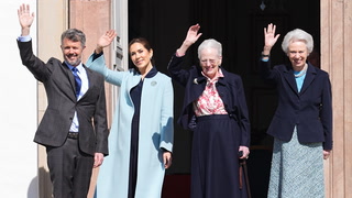 De kongelige gæster ankommer til dronning Margrethes fødselsdag på Fredensborg Slot