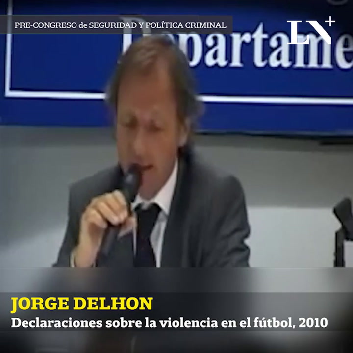 Declaraciones de Jorge Delhon sobre violencia en el fútbol, en 2010