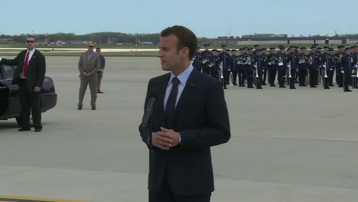 Macron inicia su visita de Estado a la Casa Blanca y Mount Vernon - Fuente: AFP