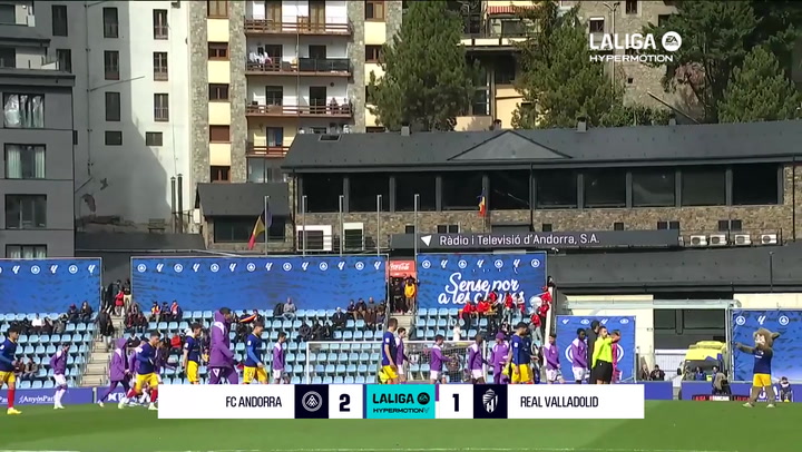 Andorra 2-1 Valladolid: resumen y goles | LaLiga Hypermotion (J29)