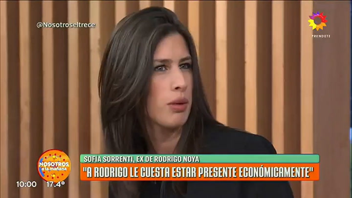 Debe 24 mil pesos de cuota', contó Sofía Sorrenti, la ex de Rodrigo Noya. Fuente El Trece