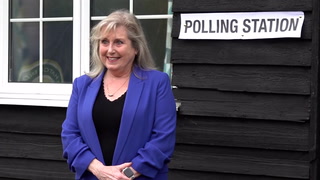 Conservative London Mayor candidate Susan Hall casts election vote